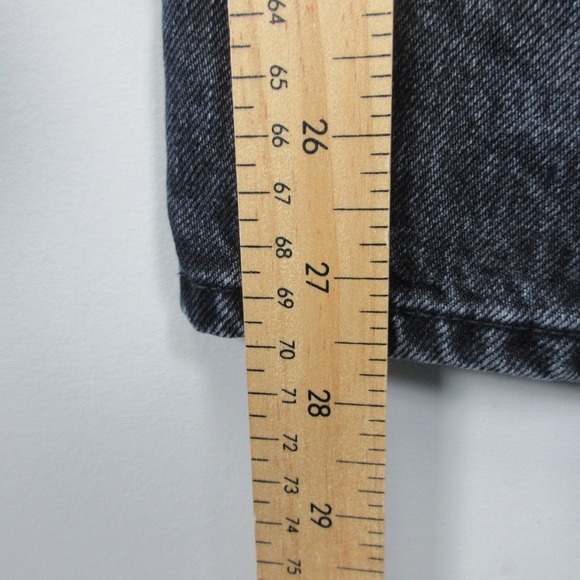 Aritzia Denim Forum Joni High Rise Loose Jeans Women 24 Black Denim Cotton 582 - Picture 8 of 12